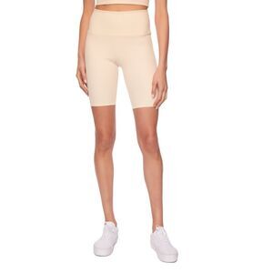 Susana Monaco Rib Biker Short in Cream Small